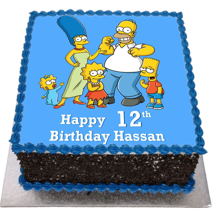 The Simpsons Birthday Cake - Flecks Cakes